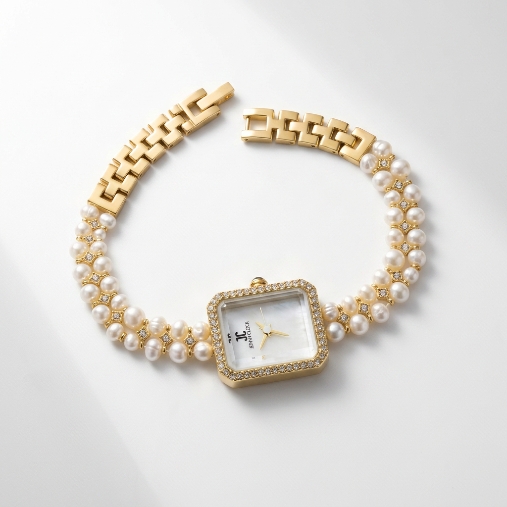 Montre en perles naturelles