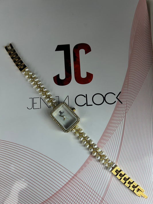 Montre en perles naturelles