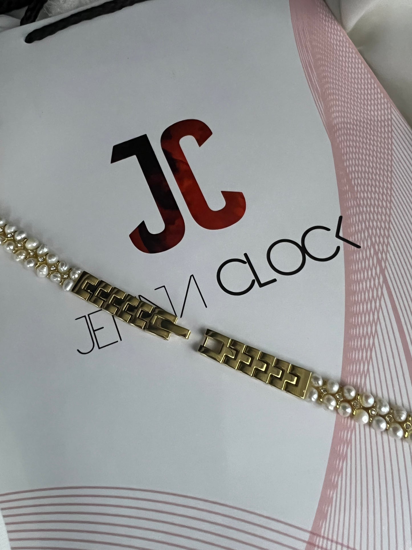 Montre en perles naturelles