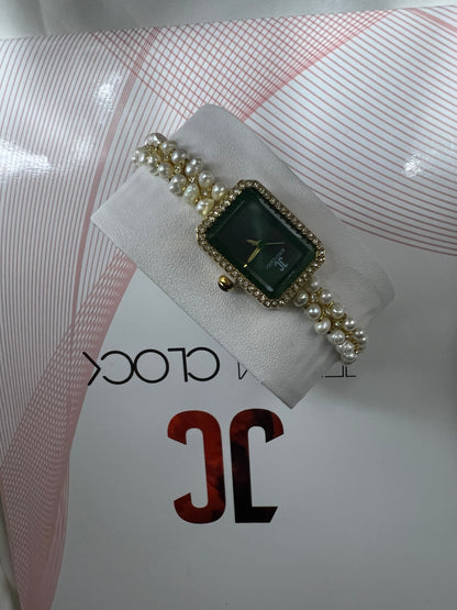 Montre en perles naturelles