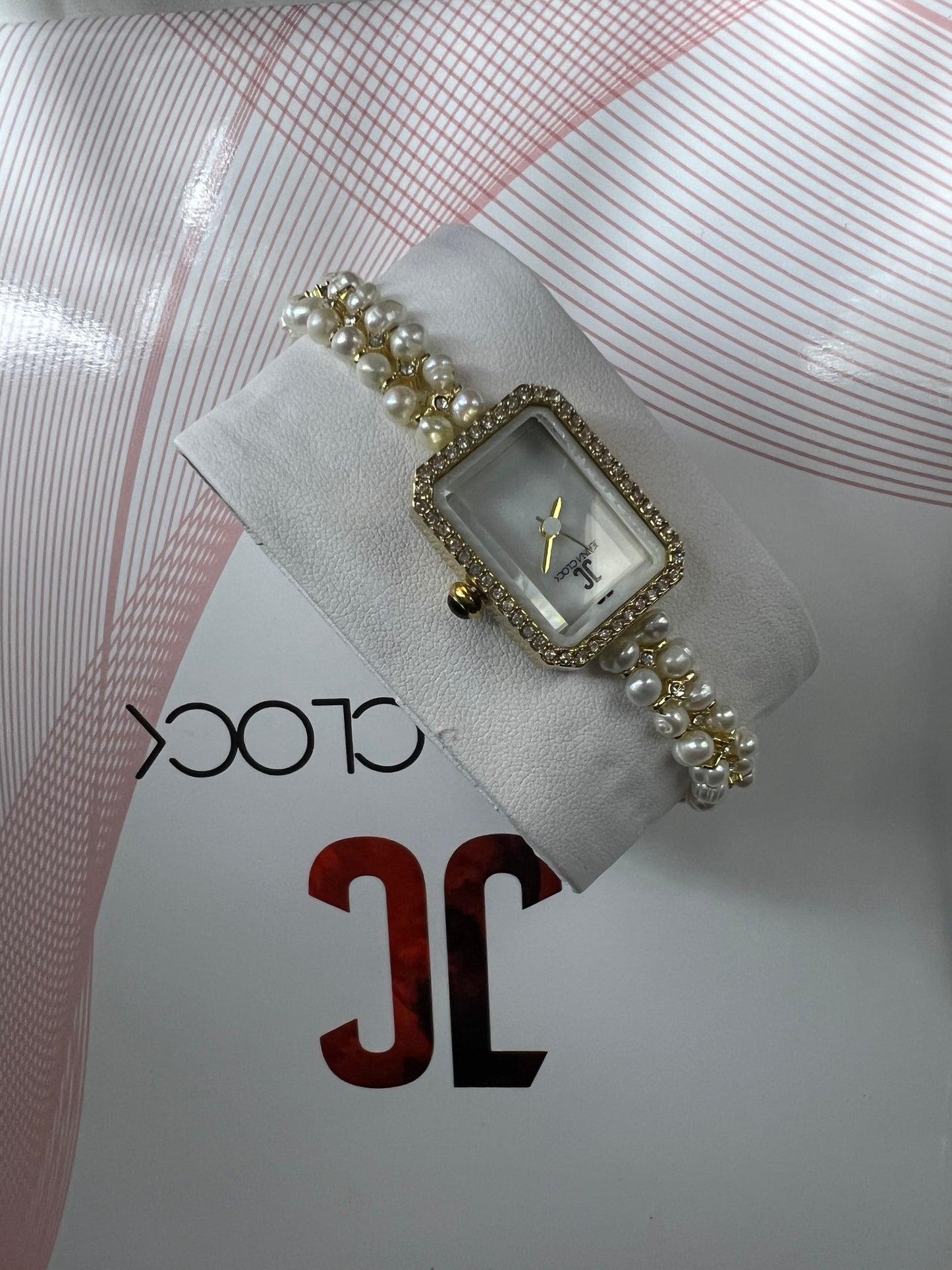 Montre en perles naturelles