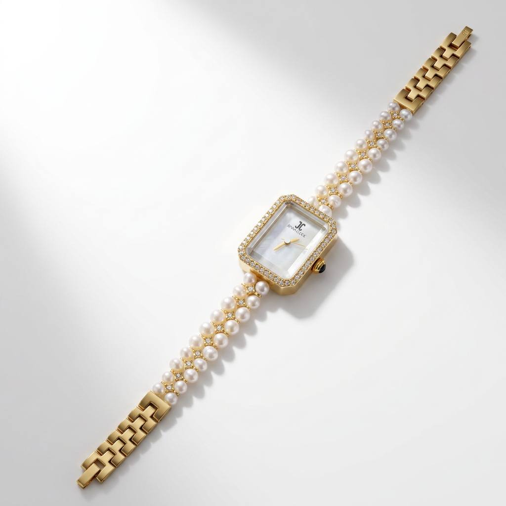 Montre en perles naturelles
