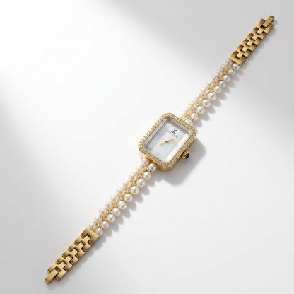Montre en perles naturelles