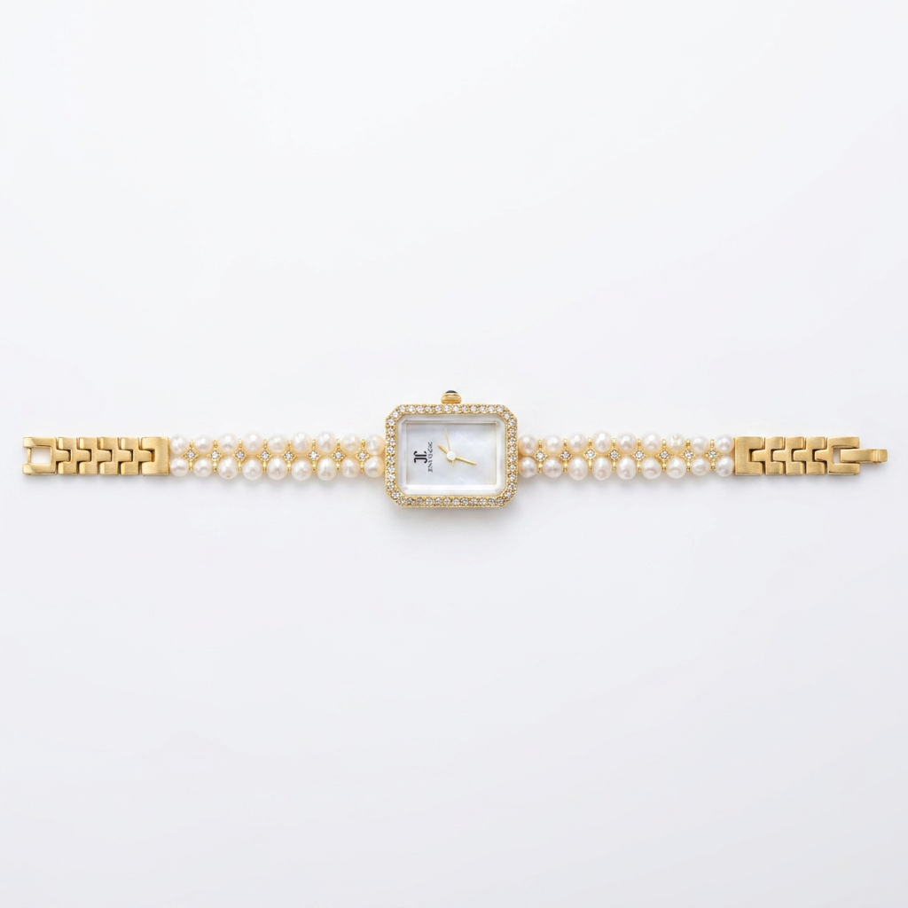 Montre en perles naturelles