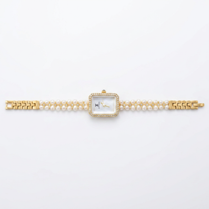 Montre en perles naturelles