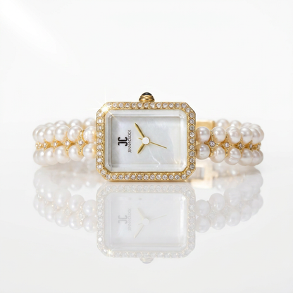 Montre en perles naturelles