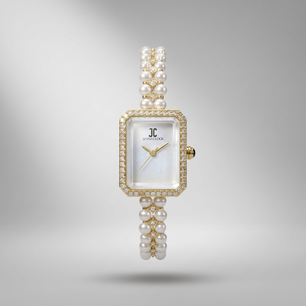 Montre en perles naturelles