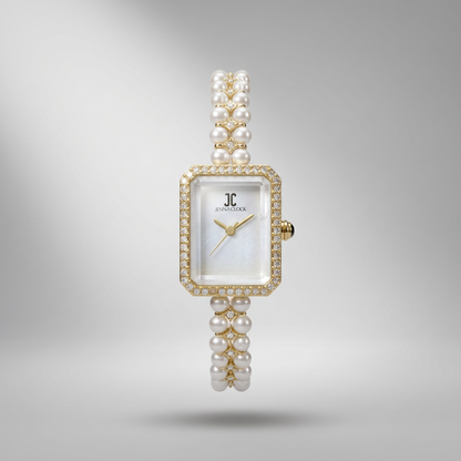 Montre en perles naturelles