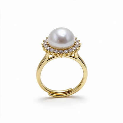 Bague Marguerite en Perle Naturelle