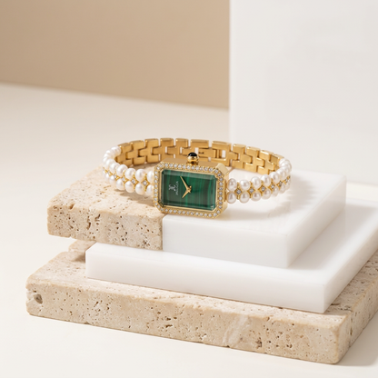 Montre en perles naturelles