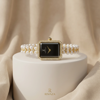 Montre en perles naturelles